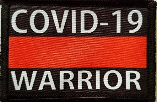 Covid-19 Warrior First Responder Resgate Moral Patch Redheaddtshirts feito nos EUA
