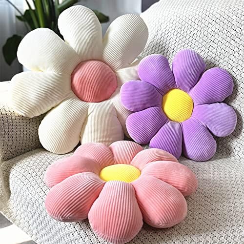 Travesseiro de flor Greenjia ， travesseiro de arremesso em forma de flor ， Floor Fiso Almofada Caso Decorativa Decorativa