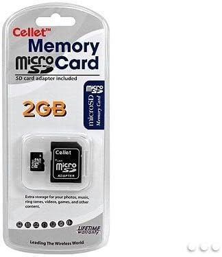 MicroSD de 2 GB do Cellet para Motorola ATRIX HD Memória flash personalizada, transmissão de alta velocidade, plug and play,