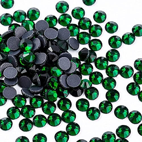 DryElves 576pcs vidro traseiro liso de christais de strass para artesanato, cola traseira plana Fix Rhinestones Crystal