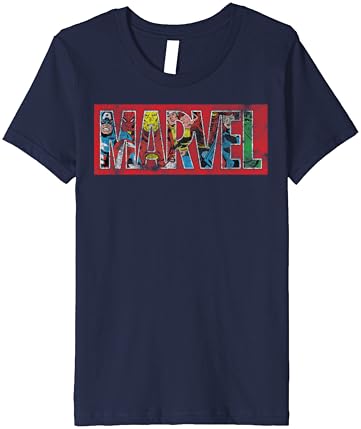 Marvel Classic Logo Comic Fill Premium T-Shirt