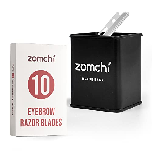 Zomchi Razor Blade Bank for Safety Razor Blade StorerageGer com lâminas de barbear de 10pcs de substituição