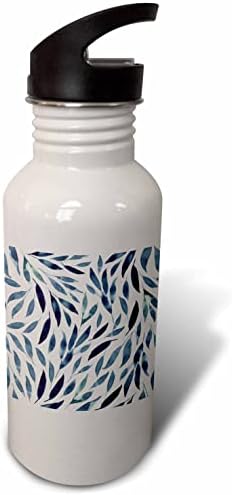 3drose Cassie Peters Florals - Padrão de folha de aquarela - garrafas de água