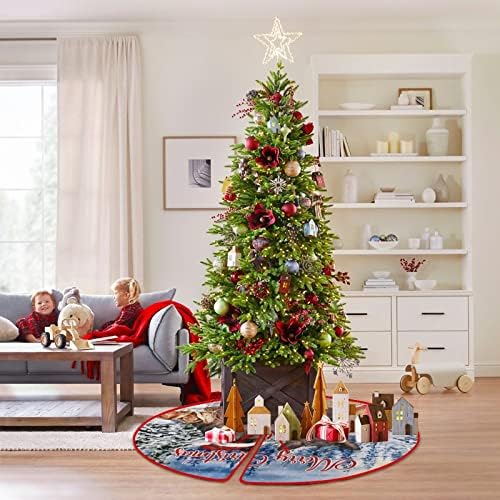 Saia da árvore de Natal Christmas de cão com pão de café Fazenda de Natal Decorações de Natal Presentes de tape