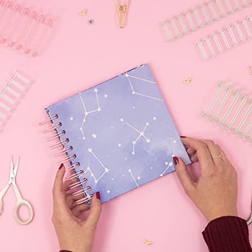 Craftelier - kit de 2 ligantes em espiral de ligante duplo para álbuns, planejador ou cadernos perfeitos para scrapbooking e outros