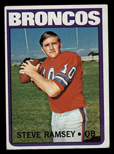 1972 Topps # 74 Steve Ramsey Denver Broncos Good Broncos North Texas