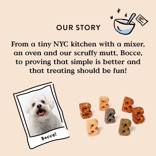 Guloseimas para cães de Bocce's Bakery Gesters, palitos de triky sem trigo, feitos com ingredientes limitados, assados ​​nos EUA sem sal ou açúcar adicional, All-Naural & High-Protein, 4 oz