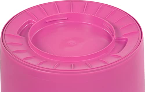 Carlisle FoodService Products Round Waste Bin Lixo Recipiente de 10 galões - Pink brilhante