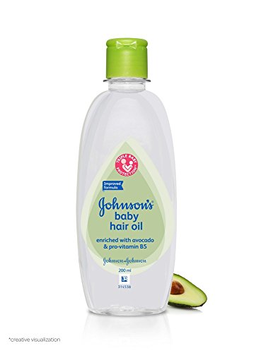 Óleo de cabelo para bebê de Johnson limpo