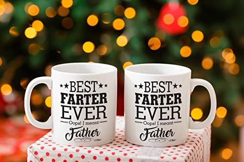 Presentes de Natal de Liliwair para papai da filha filho filhos, papai Presente Coffee Caneca, Melhor Cool Feliz Pais Equipados