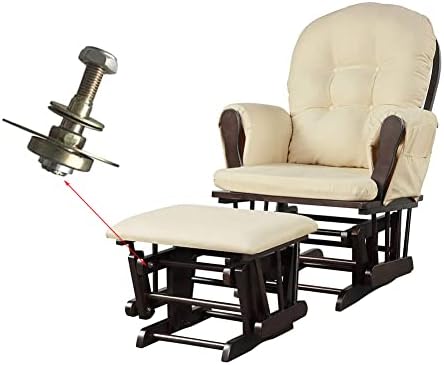 BOOHOO 4 PCS Móveis Cadeira de balanço rolamento de parafusos de peça parafusos de parafusos de parafusos de cadeira