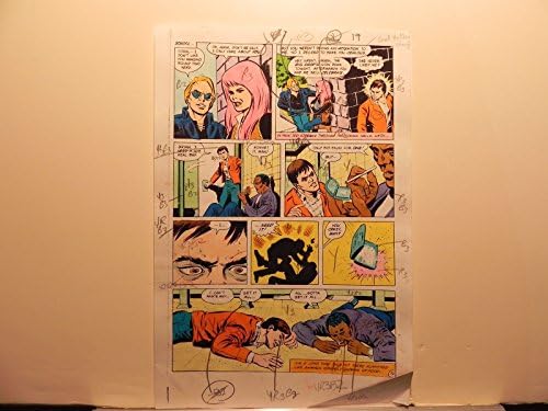 Teen Titans Drug Book#2 P.G 19 Flash Original Color Production Art assinado A. Roy