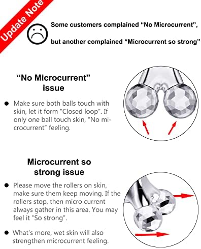 Rolo de massageador de face microcorrente, ferramenta de cuidados com a pele do Massageador Facial de Microcorrente Microcorrente