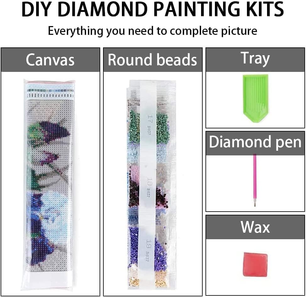 Kits de pintura de diamante ziko cogumelos 1 pacote 5d kits de pintura de diamante kits de pintura de diamante completo para adultos