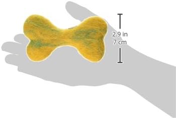 Brinquedo de cão de lã de um planeta de estimação, 4,5 polegadas, amarelo