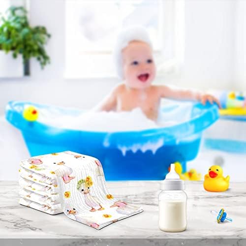 vvfelixl panos de lavar bebês algodão patos pequenos patos pequenos bebê panoslina panos de pano de bebê macio para bebês
