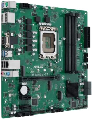 ASUS PRO B760M-CT-CSM Intel LGA1700MATX Motherboard Comercial, DDR5, PCIE 4.0,2xm.2 PCIE 4.0 Slots, Frente USB 3.2