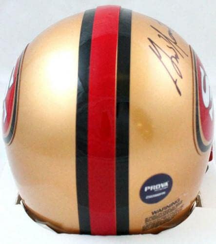 Garrison Hearst autografou 49ers 96-08 Mini capacete-prova *preto-Mini capacetes da NFL autografados