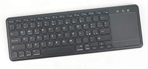 Teclado de onda de caixa compatível com Fujitsu LifeBook E5410 - Mediane Keyboard com Touchpad, USB FullSize Keyboard PC TrackPad sem fio para Fujitsu LifeBook E5410 - Jet Black