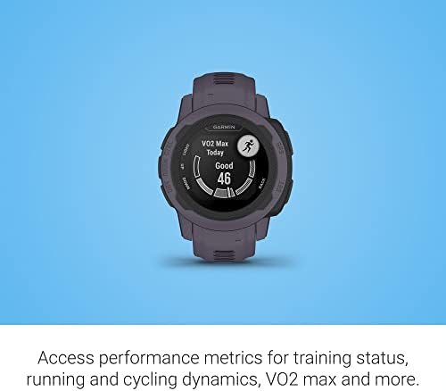 Garmin Instinct 2s padrão, smartwatch inteligente de menor porte com suporte de assinatura e pano