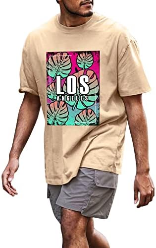 Camisas masculinas de vestido masculinas de verão bmisEgm carta de personalidade de praia de verão impressão de