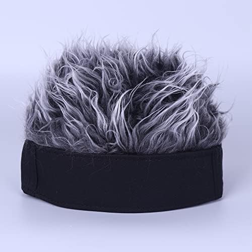 Cabelos de cabelo de novidade masculina Chapéus engraçados sem lar