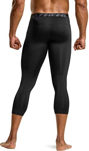 Athlio 2 ou 3 pacote calças de compressão masculinas com calças justas Leggings de treino, esportes técnicos secos e seco BaseLayer