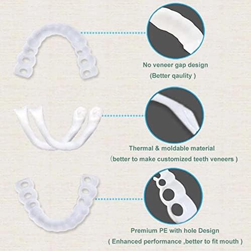 Sorria dentes de dentes personalizáveis ​​de dentes falsos perfeitos personalizados Braces ， Deformidades de dentes rachadas