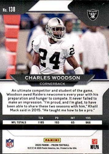 2020 Panini Prizm 138 Charles Woodson Oakland Raiders NFL Football Trading Card