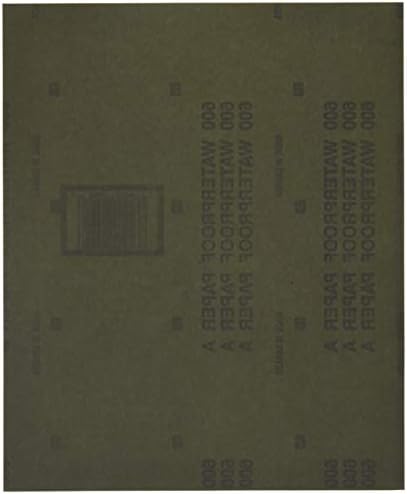 Norton 48058 Logra de 5-Pack 600 Grit, folhas de 9 polegadas x 11 polegadas, 1 pacote
