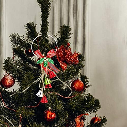 Nuobesty Christmas Jingle Bell Christmas Bell Door Tree Christmas Tree pendurada Decoração Jingle Bells Ornamento