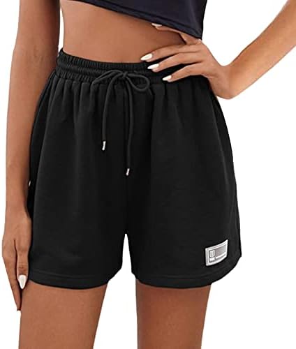 Seaintheson shorts de cintura alta feminina