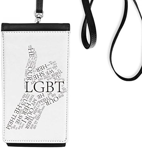 Bandeira do arco -íris LGBT Great Art Deco Presente Fashion Phone Carteira PolSonha de celular Bolsa preta bolso preto