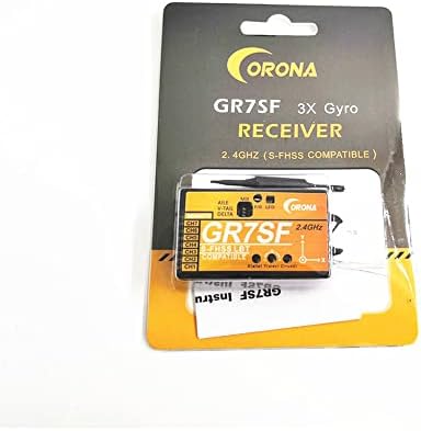 CORONA GR7SF 2,4 GHz 7CH S.BUS RECEPTOR com transmissor compatível com 3x Gyro Futaba S-FHSS
