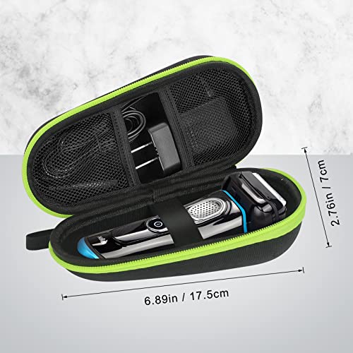 FYY Hard Eva Razor Travel Case, Razor Transporting Case para a navalha masculina com bolso de malha para lâminas de barbear, estojo