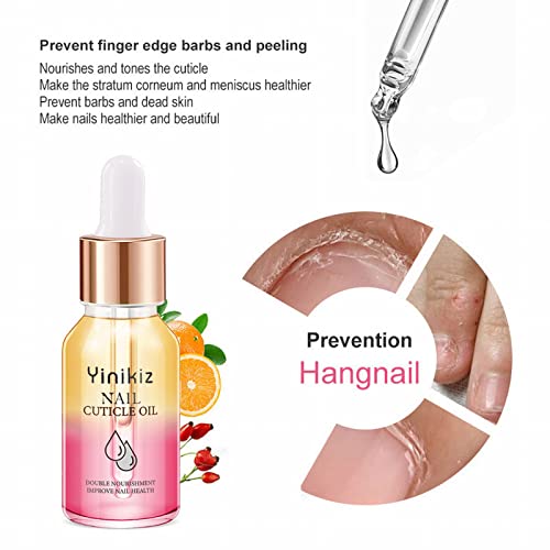 WGUST Top Coat and Base Coat esmalte o óleo de dupla camada de nutriente anti -Barb Dead Skin Hidration Care Afriizador de óleo Cuidado de unhas 15ml Base de óleo de borda de dedo multi -colorido e camada superior