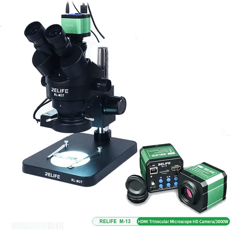 Microscópio estereofônico de Gduukk 0,7-4,5x do zumbido contínuo de reife trinocular com a câmera compatível com o dispositivo
