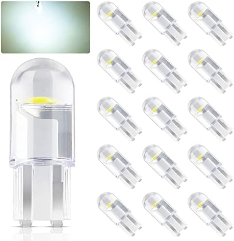 194 Lâmpada LED para carro, 168 2825 W5W T10 Bulbos de substituição LED LED 7000k Branco para a porta do carro Pacote