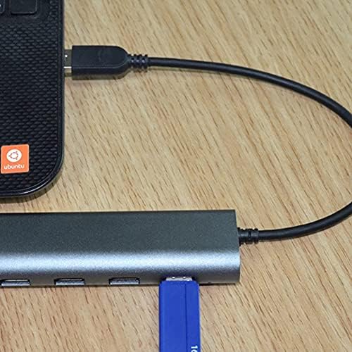 TWDYC 4-porta USB 3.0 Aluminum Hub multifuncional Adaptador de alta velocidade para laptop