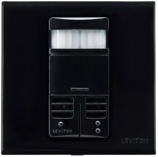 Leviton ossmd-fft neutro, 3 por 3, título 24 compatível, substituição de luz ambiente, auto-ajuste, sensor de ocupação de parede com