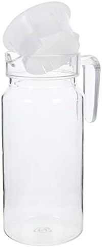 Nihngvjm Water Pitcher com recipiente de leite PARTILHA A jarra de bebida tampa 1.1L Tanques de armazenamento de bebidas