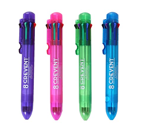 Crevent 8 pacotes 1,0 mm 8 cores em uma caneta de traslado de balde multicolor