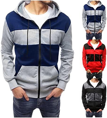Xxbr colorlock bloqueio de retalhos de retalhos para homens, jacketas de jacketas de primavera de inverno Exportado com zíper