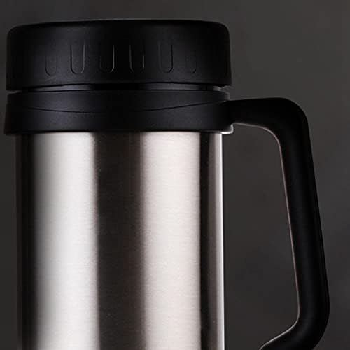 CuJux Thermo Caneca A vácuo de aço inoxidável Thermo Thermo Thermo Cup Thermose para xícara de chá com copo preto+Silve