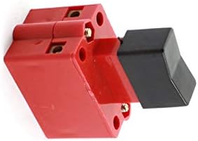 Interruptores Aexit AC 220V 380V 10A DPST 2NC Momentary Switch Red for Electric Foot Switches Derrill Tool