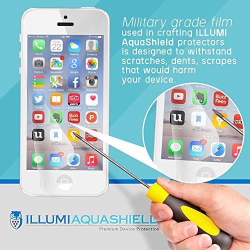 Illumi Aquashield Screen Protector Compatível com Apple iPhone x Filme TPU flexível de alta definição sem bubble