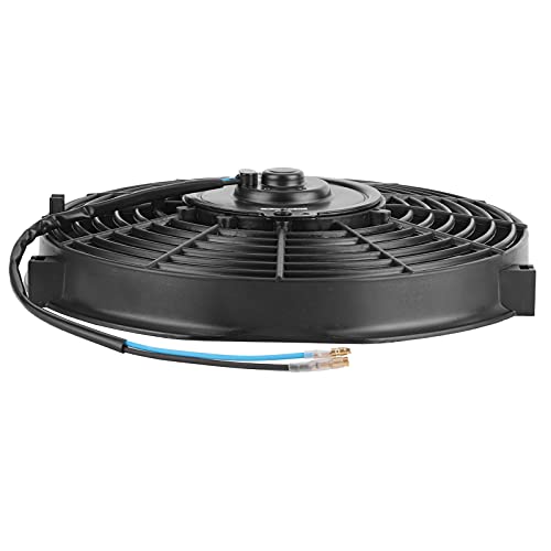 Fan do radiador de resfriamento elétrico Keenso 10in 12V 80W Fã de resfriamento eletrônico Slim 2100rpm Taxa de fluxo de ar 10