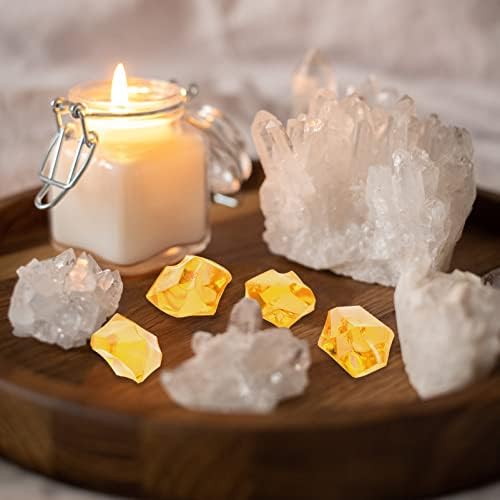 Decorações de casamento de excelente casamento cubos de gelo falsos preenchimentos de vasos de acrílico Rochas claras diamantes