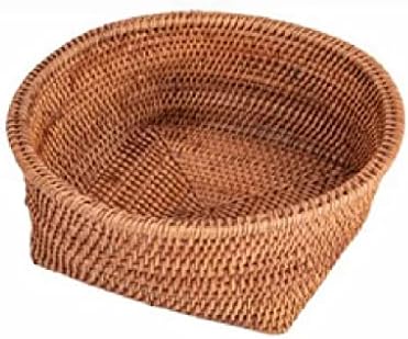 WSZJJ Wicker Rattan Basket-Tarde Pão Pão Pão Alimento Comida Frutas de Candelas de Candy Legal