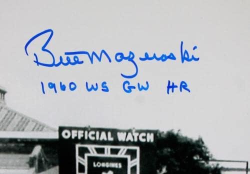 Bill Mazeroski autografou 16x20 1960 GW WS Home Run Photo -Jsa W *Blue - Fotos autografadas da MLB